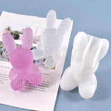 3D Rabbit Bunny Desktop Ornaments Resin Mold DIY Crafts Decorations