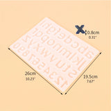Epoxy Resin Mold Alphabet Letter Number Pendant Casting Silicone Mould
