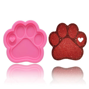 Bear Paw Keychain Silicone Mould DIY Jewelry Pendant Making