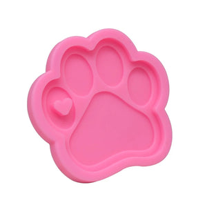 Bear Paw Keychain Silicone Mould DIY Jewelry Pendant Making