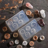 Button Buckle Casting Silicone Mould DIY Crafts Plaster Clay Candle Tools