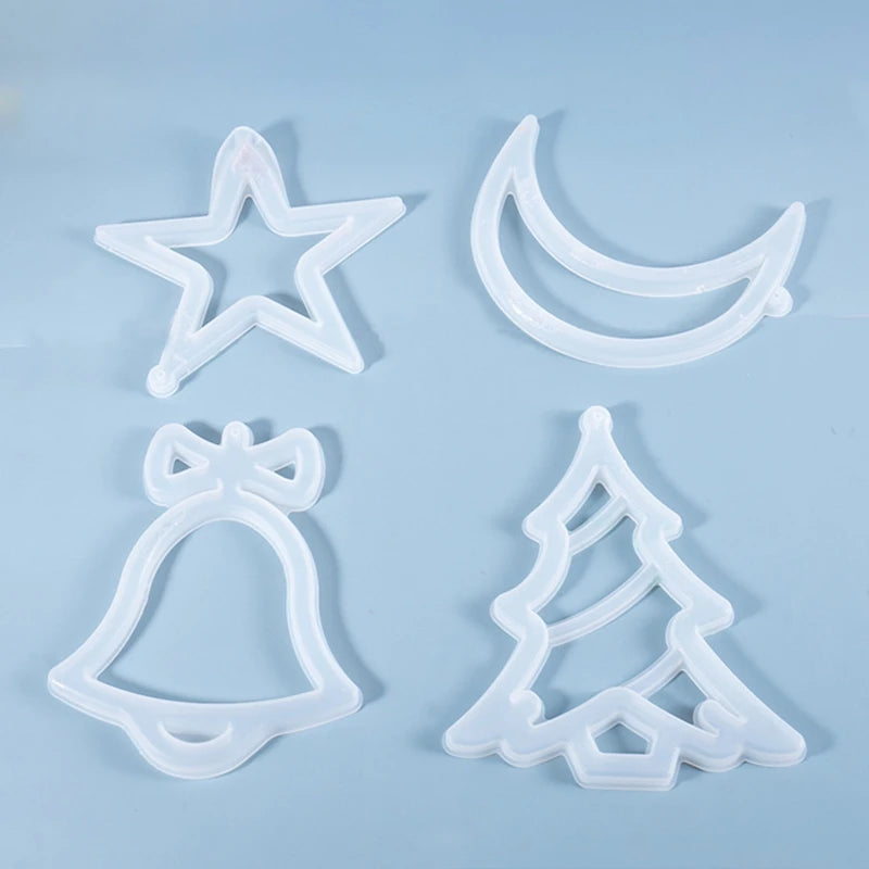 Christmas Decor Pendant Silicone Mould DIY Jewelry Making Tools