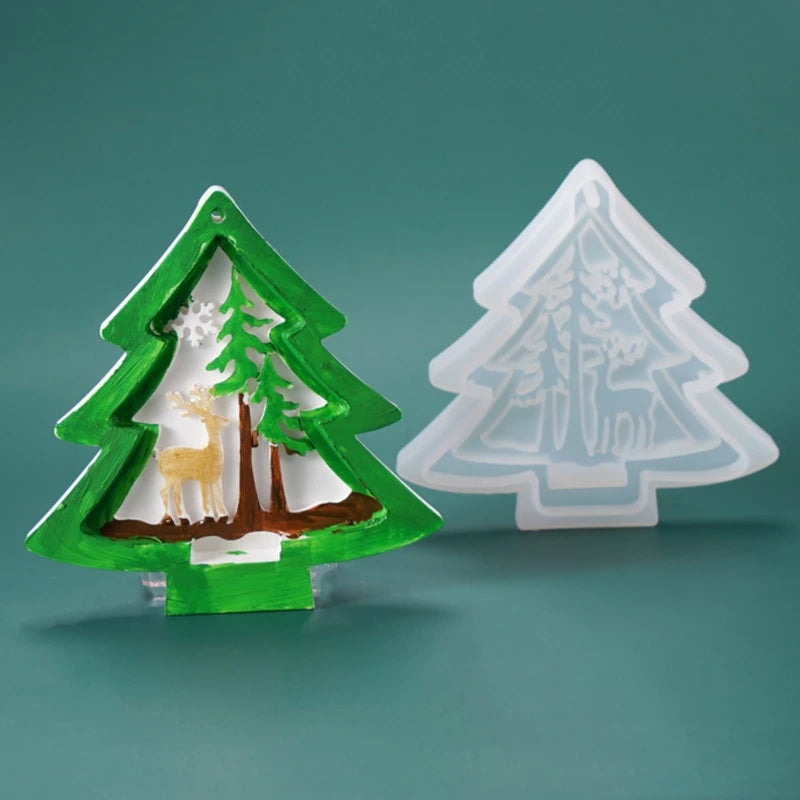Christmas Pendant Silicone Mold for Jewelry Making