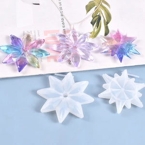 Christmas Snowflake Pendant Resin Mold Silicone Mould