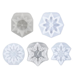 Snowflake Pendant Silicone Mold for Epoxy Resin, Christmas Ornaments