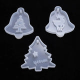 Christmas Tree Elk Pendant Resin Mold DIY Crafts Jewelry Making