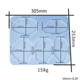 Epoxy Resin Mold Coaster Cup Mat Silicone Mould DIY Crafts Table Decoration