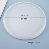 Epoxy Resin Mold Coaster Round Tray Mirror Plate Casting Silicone Mould