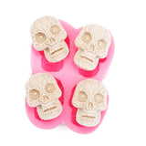 Skull Ice Cube Cookies Chocolate Silicone Mold