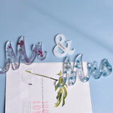 DIY MR&MRS Words Hanging Pendant Silicone Mould