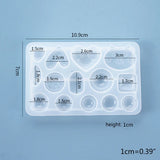 Epoxy Resin Mold Ear Studs Silicone Mould DIY Jewelry Earring Pendant Making