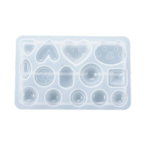 Epoxy Resin Mold Ear Studs Silicone Mould DIY Jewelry Earring Pendant Making