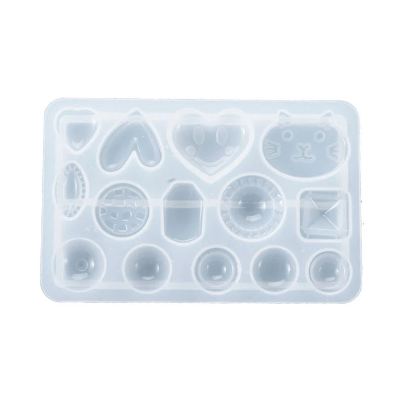 Epoxy Resin Mold Ear Studs Silicone Mould DIY Jewelry Earring Pendant Making