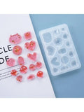 Epoxy Resin Mold Ear Studs Silicone Mould DIY Jewelry Earring Pendant Making