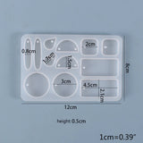 Epoxy Resin Mold Earrings Dangler Silicone Mould DIY Crafts Jewelry Making