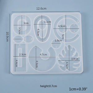 Epoxy Resin Mold Earrings Pendant Casting Silicone Mould DIY