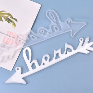 Epoxy Resin Mold English Words Pendant Silicone Mould DIY Crafts Decor Jewelry