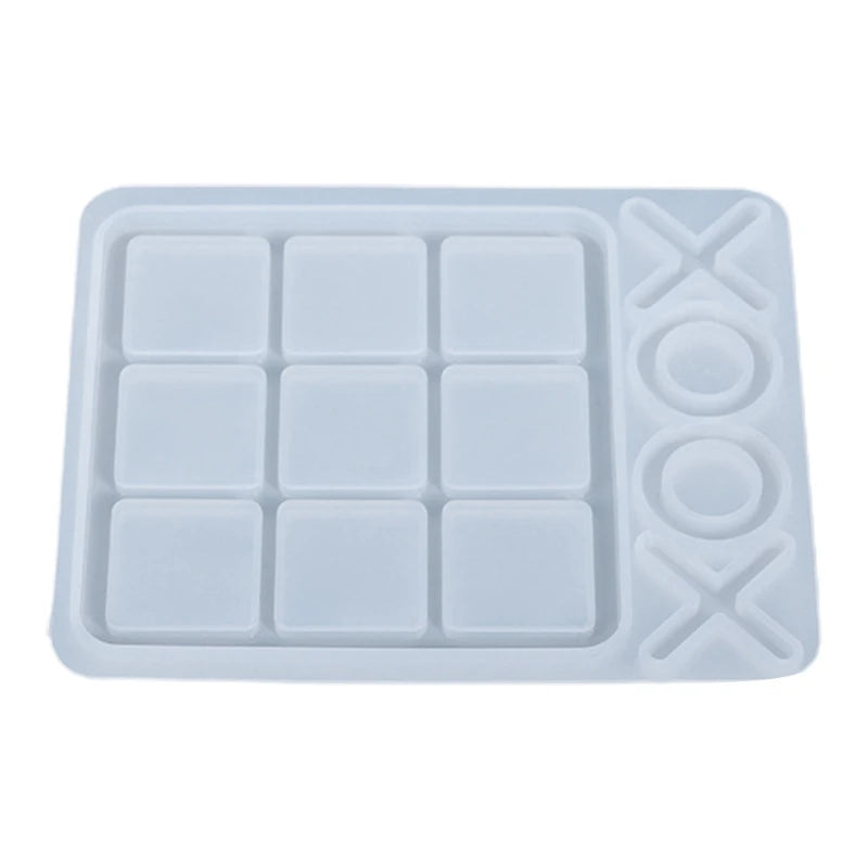 Tic-Tac-Toe Cabochons OX Board Resin Mold DIY Crafts
