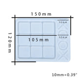 Tic-Tac-Toe Cabochons OX Board Resin Mold DIY Crafts