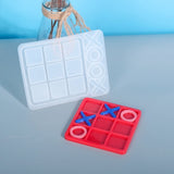 Tic-Tac-Toe Cabochons OX Board Resin Mold DIY Crafts