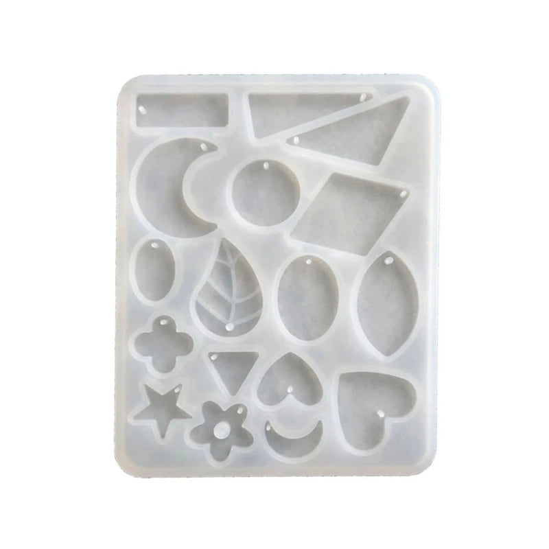 Epoxy Resin Mold Geometry Pendants Silicone Mould DIY Crafts Decor