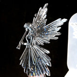 Epoxy Resin Mold Girl with Flute Angel Mirror Silicone Mould