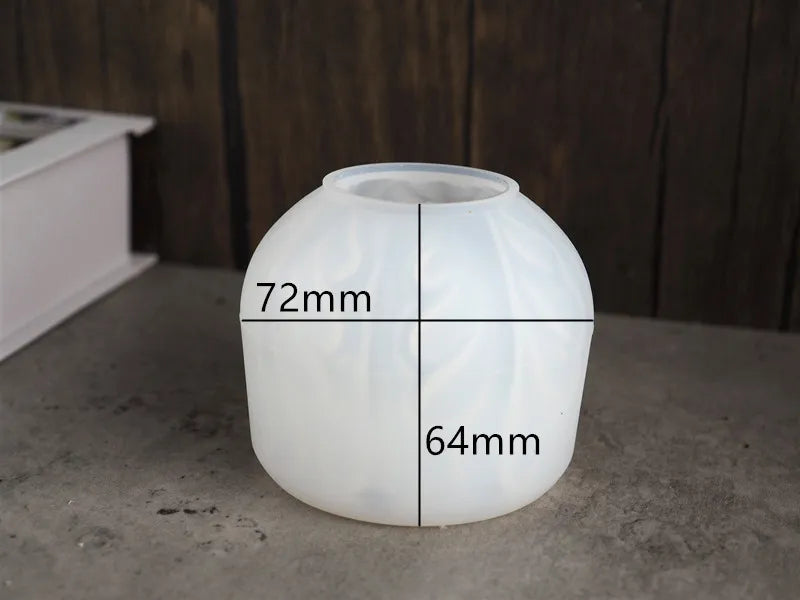 Epoxy Resin Mold Glass Candle Holder Storage Box Ashtray Silicone Mold
