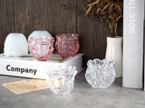 Epoxy Resin Mold Glass Candle Holder Storage Box Ashtray Silicone Mold