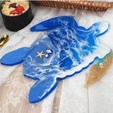 Marine Series Epoxy Resin Mold Anchor Turtle Whale Tray Mirror Swing Table