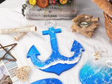 Marine Series Epoxy Resin Mold Anchor Turtle Whale Tray Mirror Swing Table
