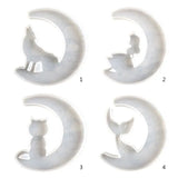 Moon Pendants Silicone Mould DIY Craft W8KF
