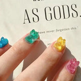 3D Bear Silicone Mold Nail Carving Resin Mold