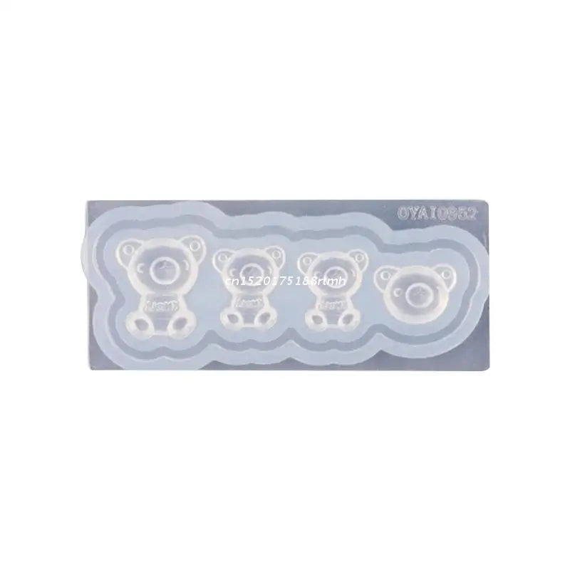 3D Bear Silicone Mold Nail Carving Resin Mold