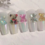 3D Bear Silicone Mold Nail Carving Resin Mold