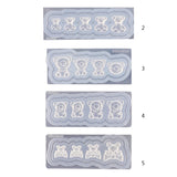 3D Bear Silicone Mold for Nail Carving