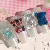 3D Bear Silicone Mould DIY Nails Stencils