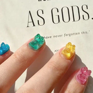 3D Bear Silicone Mould DIY Nails Stencils