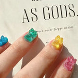 3D Bear Silicone Mould DIY Nails Stencils