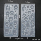 Crystal Epoxy Resin Mold Pendants Silicone Mould DIY Crafts Tool