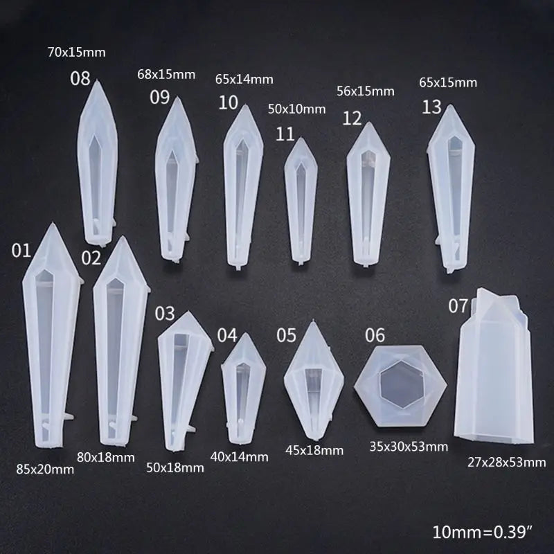 Crystal Epoxy Resin Pendulum Casting Silicone Mould X4YA