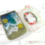 Epoxy Resin Mold Plate Tray Silicone Mould DIY Handcrafts Casting Tool