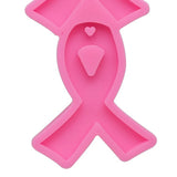Epoxy Resin Mold Ribbon Keychain Pendant Silicone Mould DIY Crafts