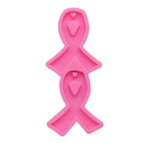 Epoxy Resin Mold Ribbon Keychain Pendant Silicone Mould DIY Crafts