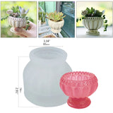 Epoxy Resin Mold Roman Column Flower Pot Silicone Mould