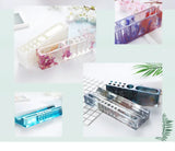DIY Crystal Epoxy Resin UV Glue Mold Pen Holder Silicone Mold
