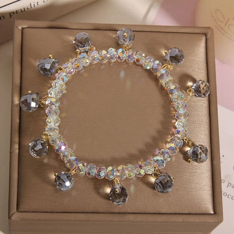 Crystal Charm Bracelet Beaded Lucky Jewelry Accessories