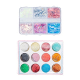 Sequins Nail Art Set Fruit Soft Pottery Pieces Flat Nail Jewelry