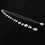 Crystal Flower Bridal Backless Necklace for Wedding Dress
