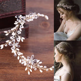 Crystal Flower Bride Tiara Women's Hair Jewelry Wedding Headband