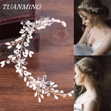 Crystal Flower Bride Tiara Women's Hair Jewelry Wedding Headband